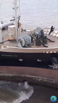 Финальный проход судна...