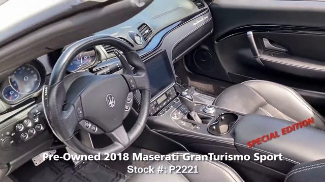 SOLD - 2018 Maserati GranTurismo Sport