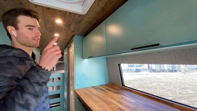 VAN TOUR | Custom Van Build in Sprinter 170" EXT with roomy shower & toilet | Rossmönster Vans | 13