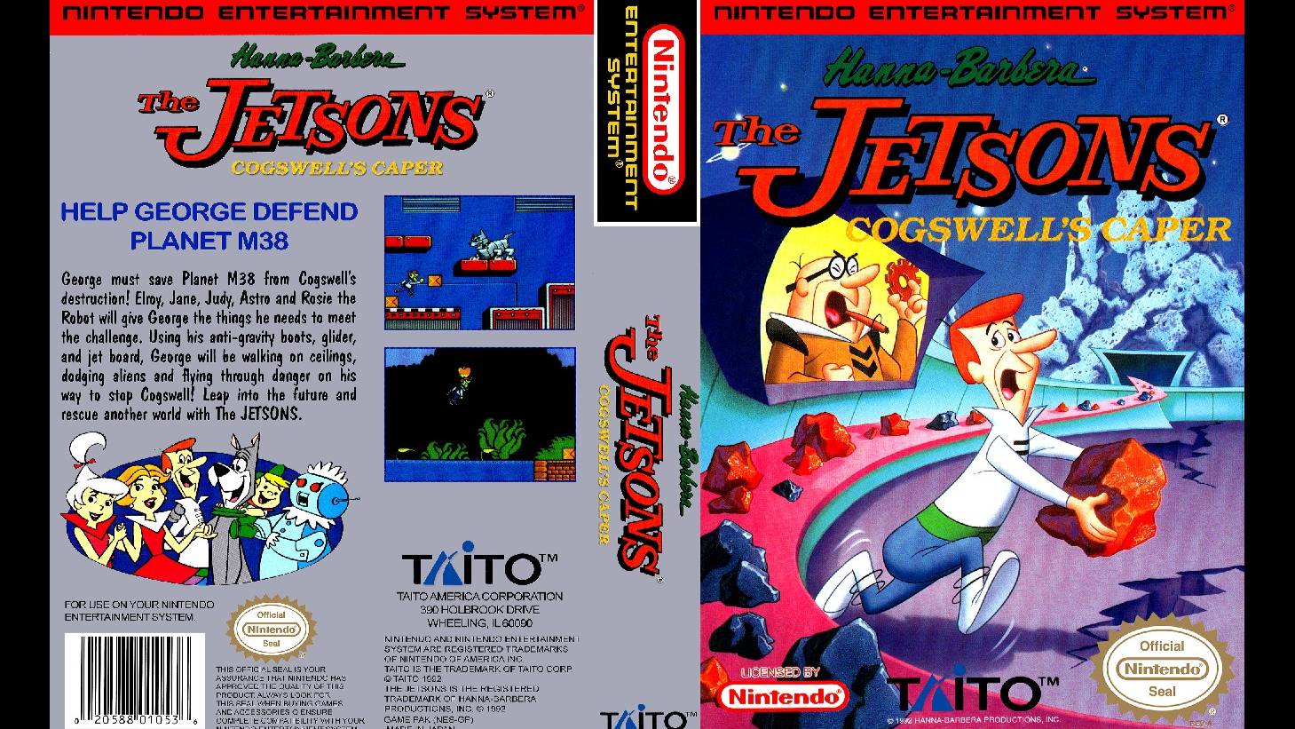 THE JETSONS. COGSWELL'S CAPER! TAITO. 1992. NES