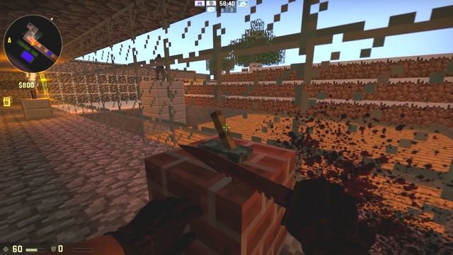 БЕГИ ОТ ЭТОГО ГИГАНТСКОГО ЗОМБИ В CS:GO!!! (MINECRAFT В КС:ГО)