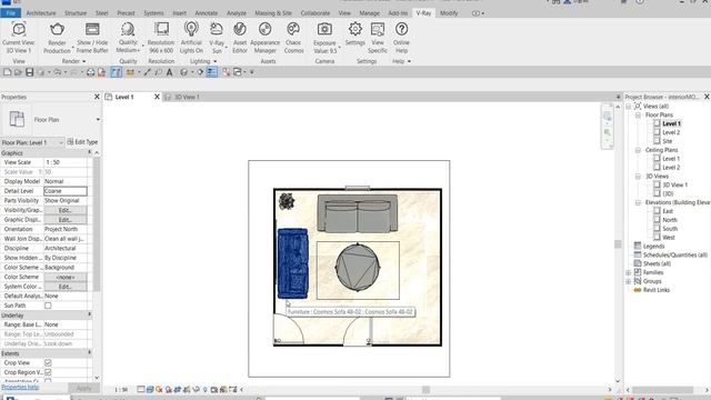#Interior2 How to use revit and vray to create interior design Level two