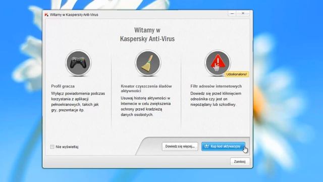 Instalacja i licencja Kaspersky Antywirus