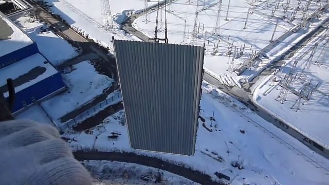 Строительство Няганской ГРЭС. Градирня№3.