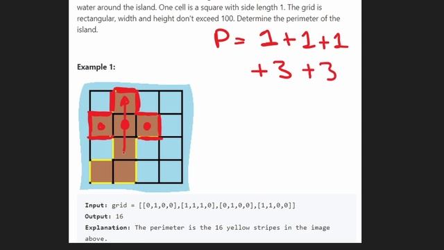 Island Perimeter - Graph - Leetcode 463