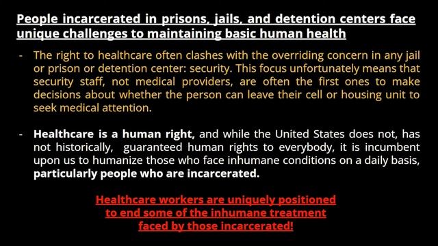 Healthcare & the Prisoners Solidarity Committee - 2022 Medicare for All Strategy Conference