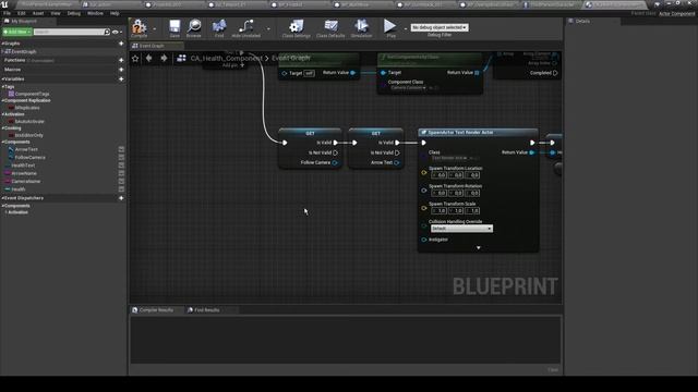UE4 Blueprints Lesson 10. Health Text Over Character and NPC