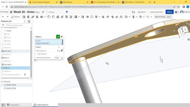 CAD Class Week 10 - Onshape (Part 2)