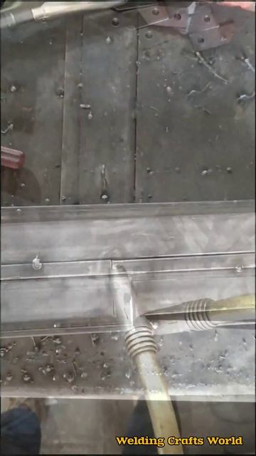 A simple trick for welding two square tubes that you must learn#migwelding#shorts#welding#
