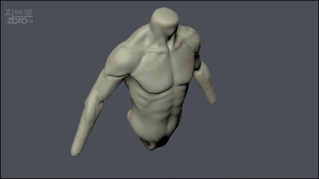 Zbrush Sculpting - Male Torso 3