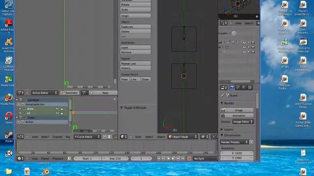 Blender 2.50 Beta 3 Sample Export Unreal