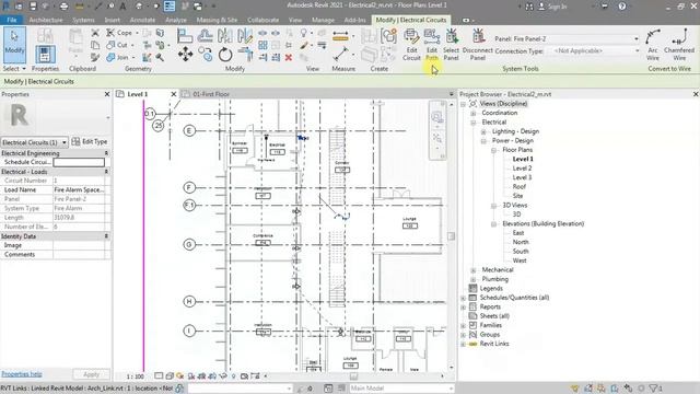 7.7 Creating Low valtage System and circuiting  - Revit MEP 2021- Hindi