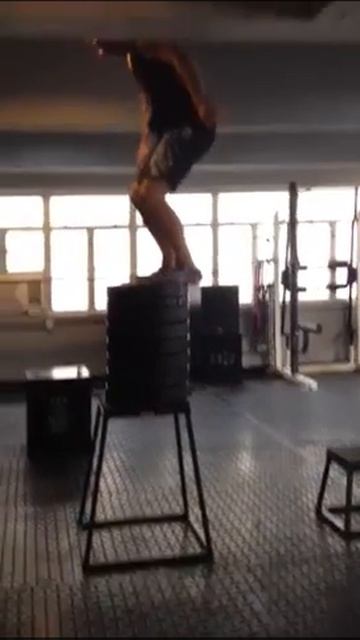 55" seated box jump