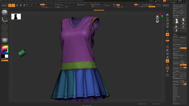 Make Highpoly Models from Marvelous Designer Meshes (Blender or Zbrush)