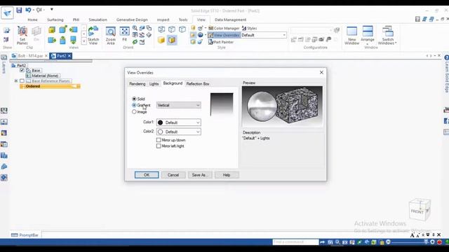 Solid edge tutorial - 53 - Bolt & Nut design.