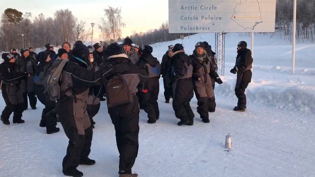 Living Line Dance am Polarkreis