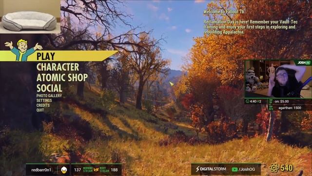 Fallout 76 - JoshOG Stream Highlights #14 - (Funny Twitch Moments/Epic Plays)