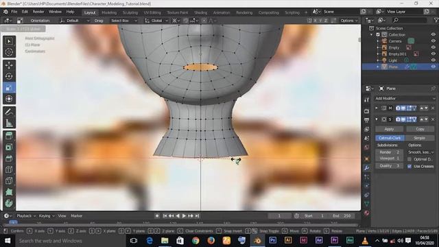 Character Modeling - Blender Tutorial For Beginners (Video 10a)