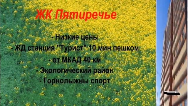 Квартиры в ЖК Пятиречье