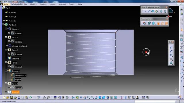 Catia v5 - Dado M20 filettatura 2/2.mp4