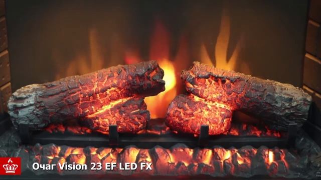 Электрический очаг Vision 23 EF LED FX - Обзор пламени