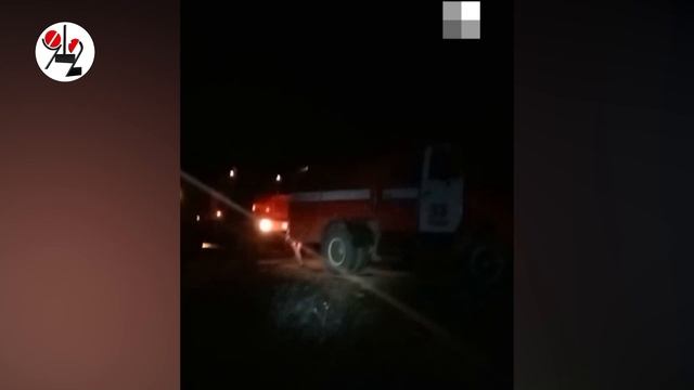 От барака лишь трубы остались