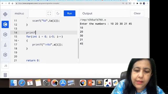 Data Structure & Algorithms | Array Programs | Print array in Reverse| #anjaliluthra #dsa #cprogram
