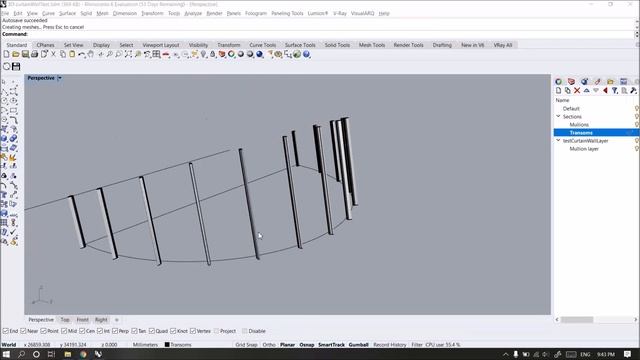 Create 3D Curtainwalls by Swallow Plug-in