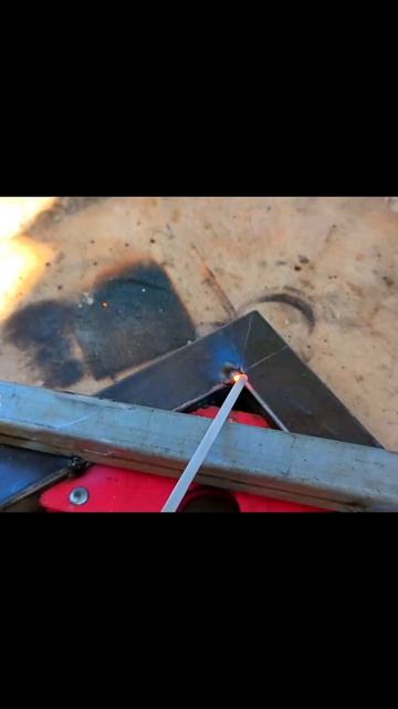 How to weld thin square tubes at 90 degrees accurately for beginners! #shorts