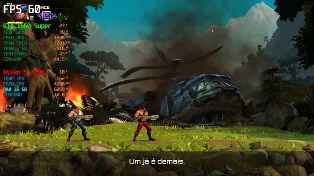 Contra: Operation Galuga / Ryzen 5 4500 / gtx 1660 Super / Gameplay