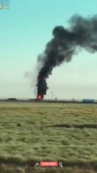 Пожар на скважине, горит подъемная установка🔥 (ГНВП)