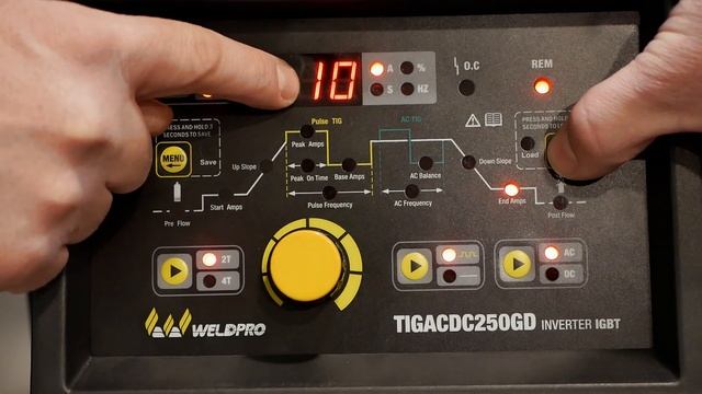 Aluminum PULSE with the TIG 250 from Weldpro