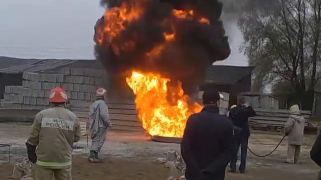 ОП-35(50). Тушит бензин без вопросов. Настоящий порошок. Видео0270