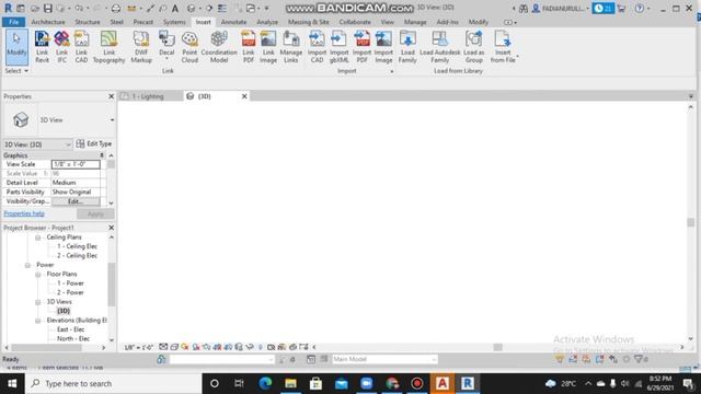 Tutorial Revit 2022 New Template, Import IFC & membuat Elevasi Elektrikal