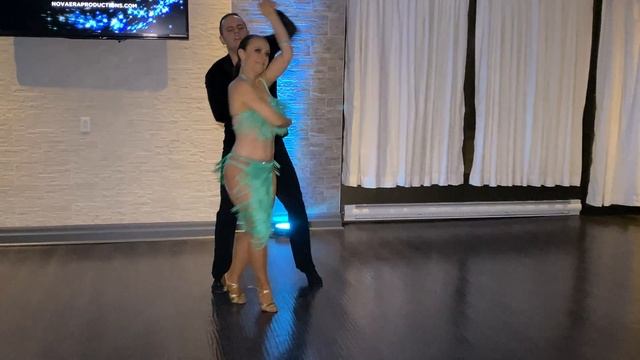 Adriano & Imogen (PRO-AM Salsa) at the NovaEra Social on September 28 2019