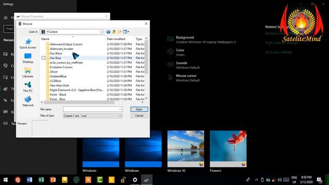 Top 20 cursors for Windows 10/8.1/8/7  || SateliteMind