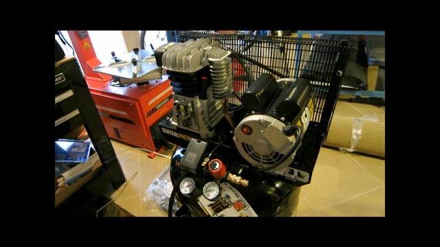 Harbor Freight 29 gallon cast iron air compressor (68127) - Break In - Part 2