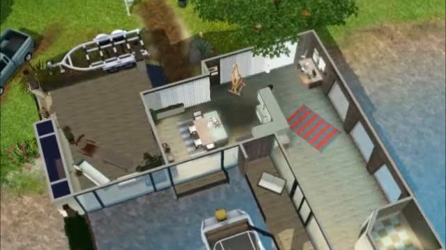 Small lake house - sims 3 house building