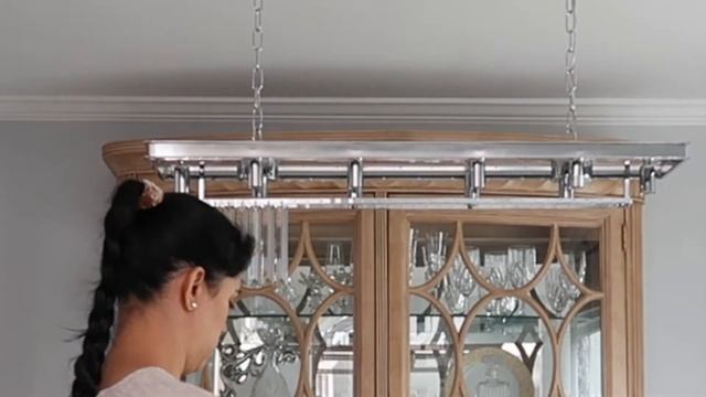 Modern Crystal chandeliers rectangular ceiling lamp|Cari Salgado