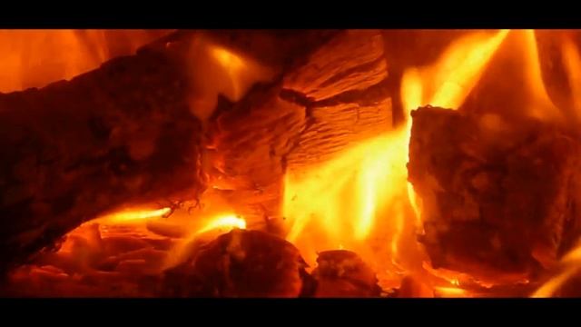 Имитация камина.Звуки  костра.Cнятие стресса.Релаксация.