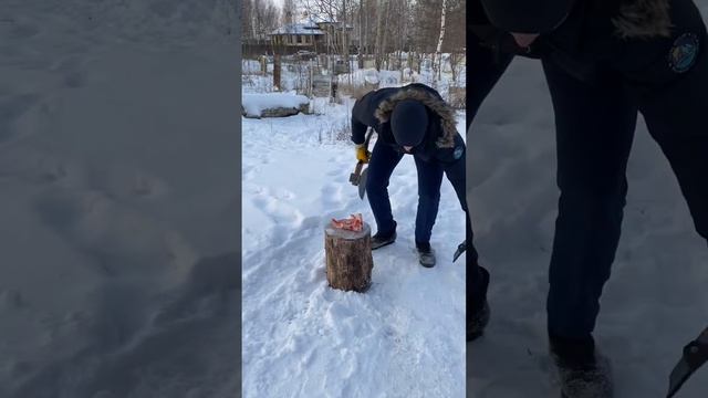 Профессиональный мясной топор | Вес топора 8 кг