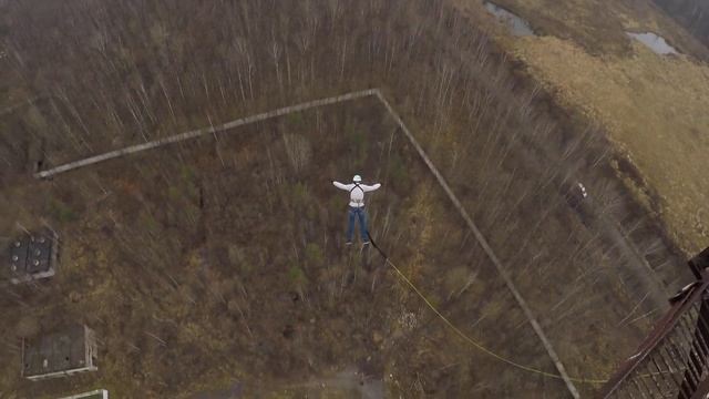 Прыжки с 88 метровой Трубы с командой RAPT -  Жека