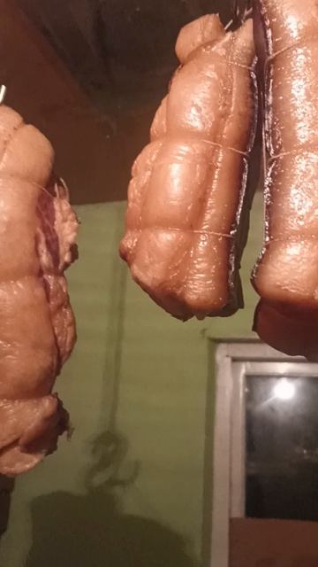 копченое сало и грудинка
