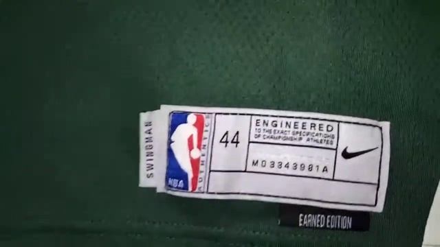 Баскетбольна джерси Nike Bucks №21 Khris Middleton Green Print