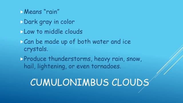 Types of Clouds ppt