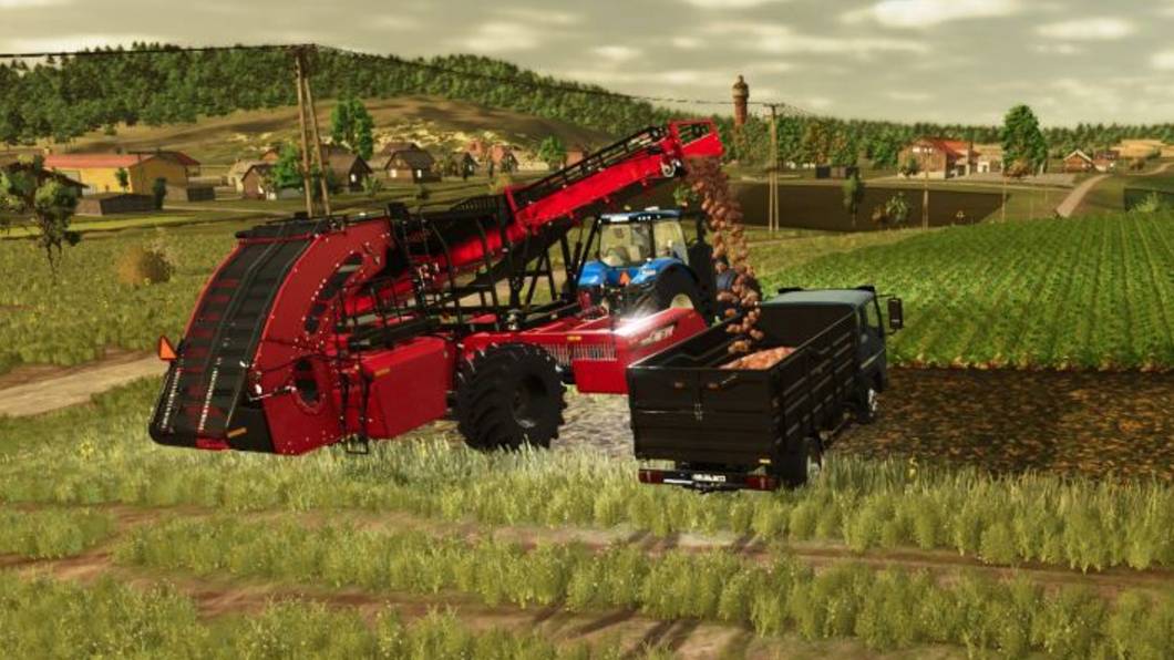 Убираем свеклу Farming Simulator