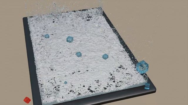 DICE SIMULATION - CELL FRACTURE - BLENDER 2.92