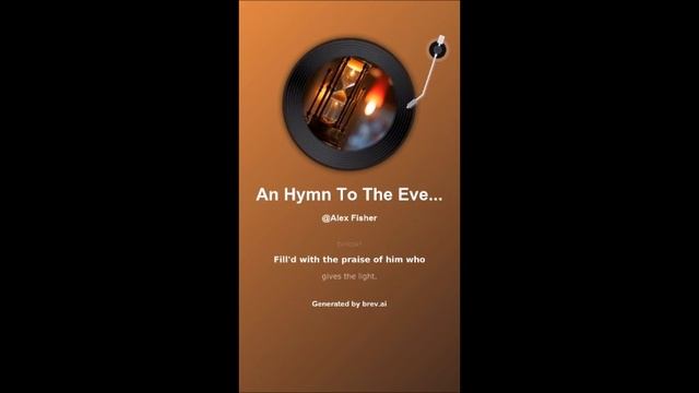 An Hymn To The Evening