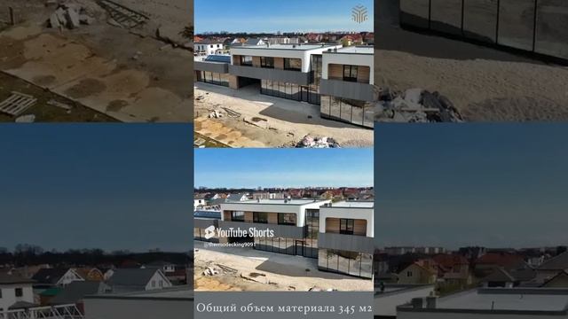 Краткий обзор проекта по отделке фасада загородного дома с применением светлого ясеня Thermodecking.