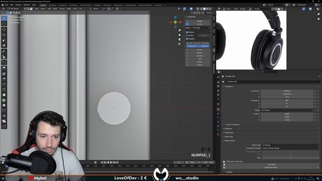 MODELISATION DE LA BASE - Casque audio | Partie 1